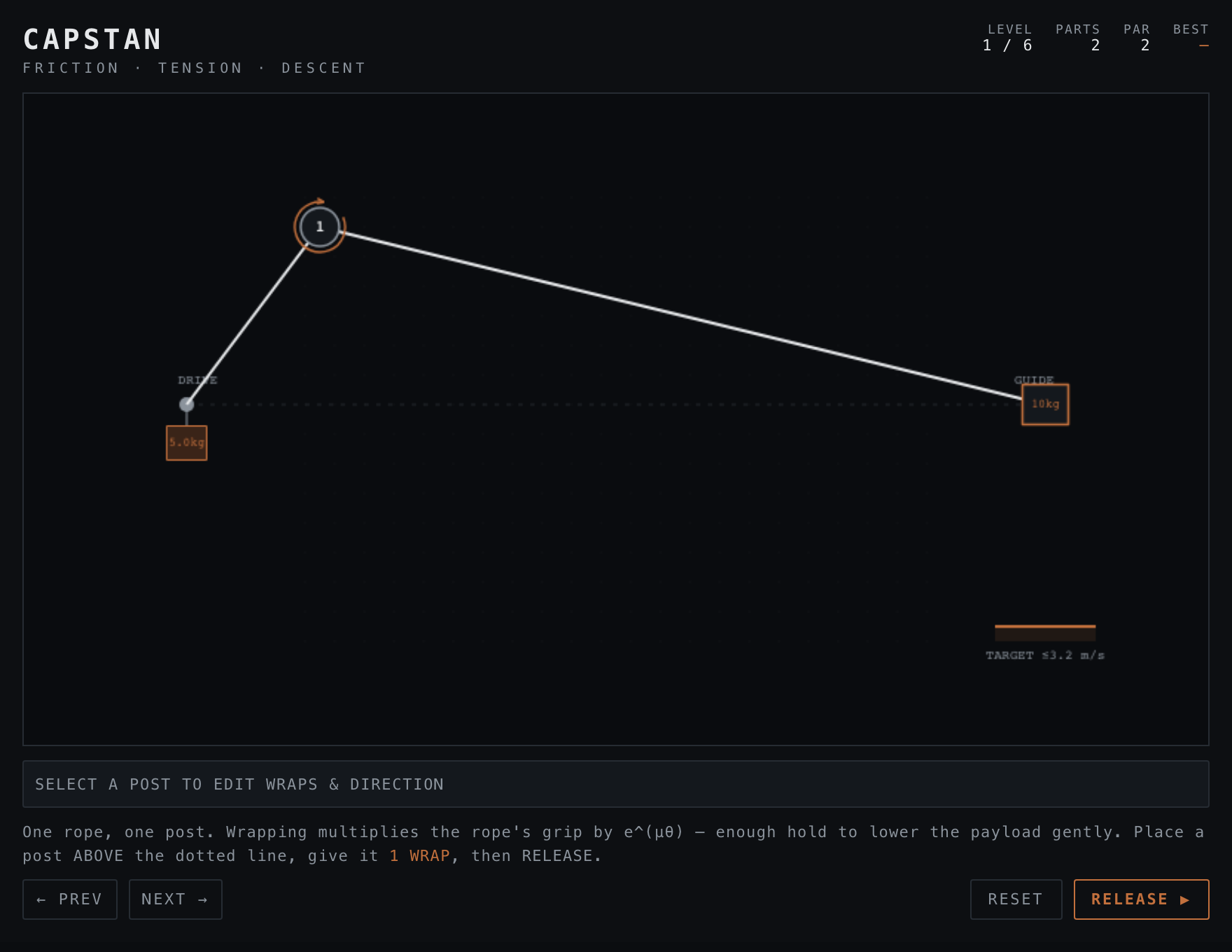 Capstan — Assembled stage of play