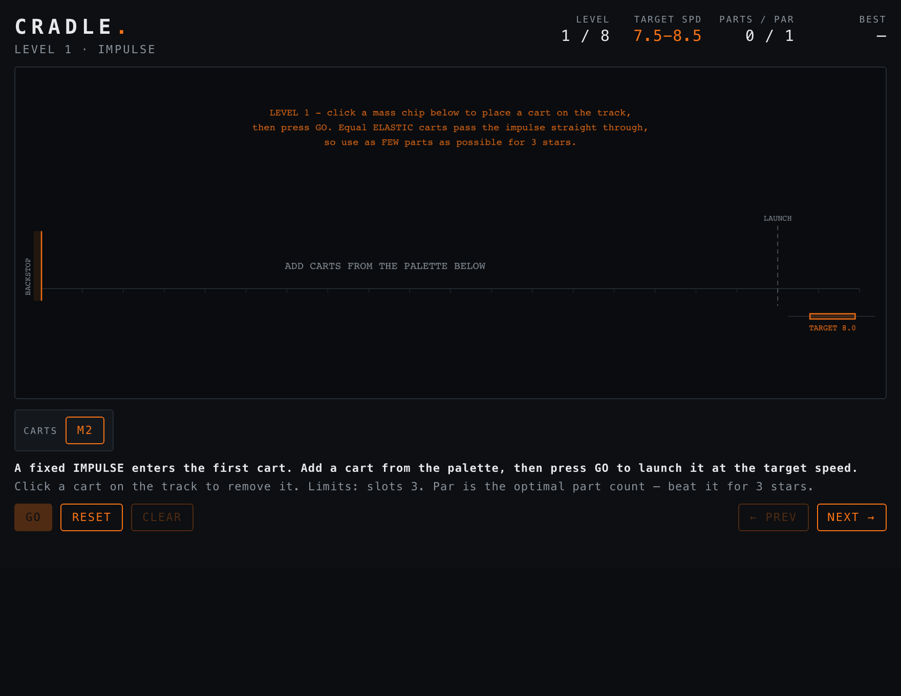 Cradle — Build stage of play