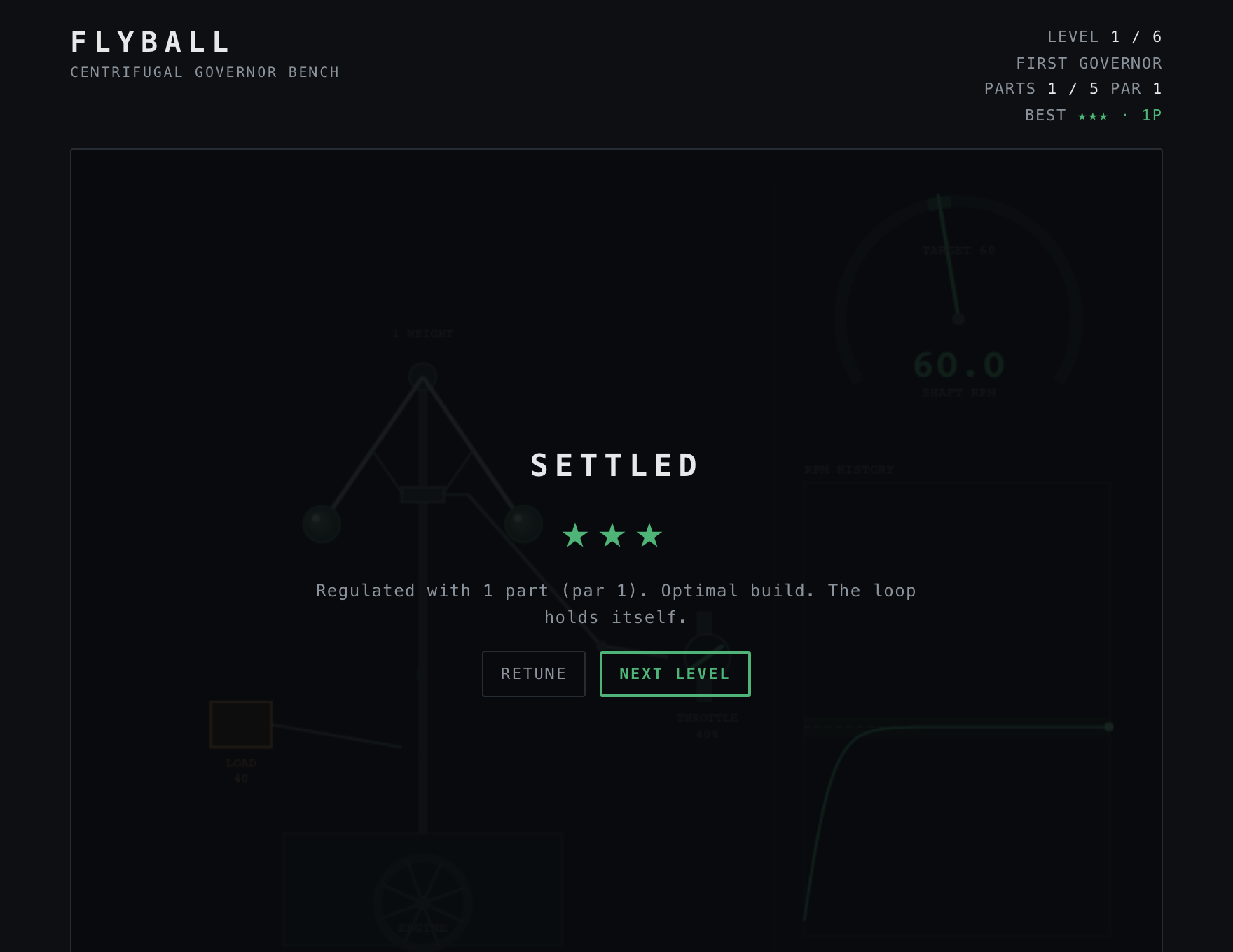 Flyball — Solved stage of play