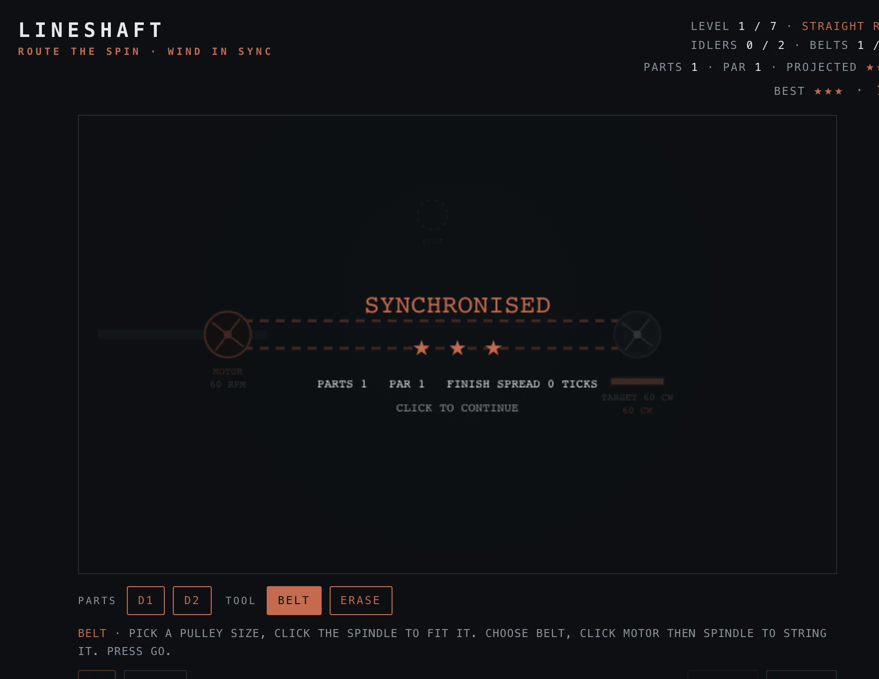 Lineshaft — gameplay screenshot