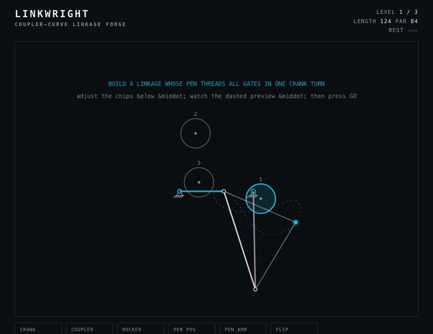Linkwright — Build stage of play