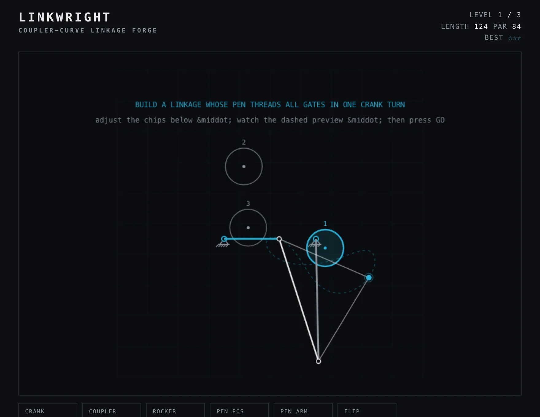 Linkwright — Build stage of play