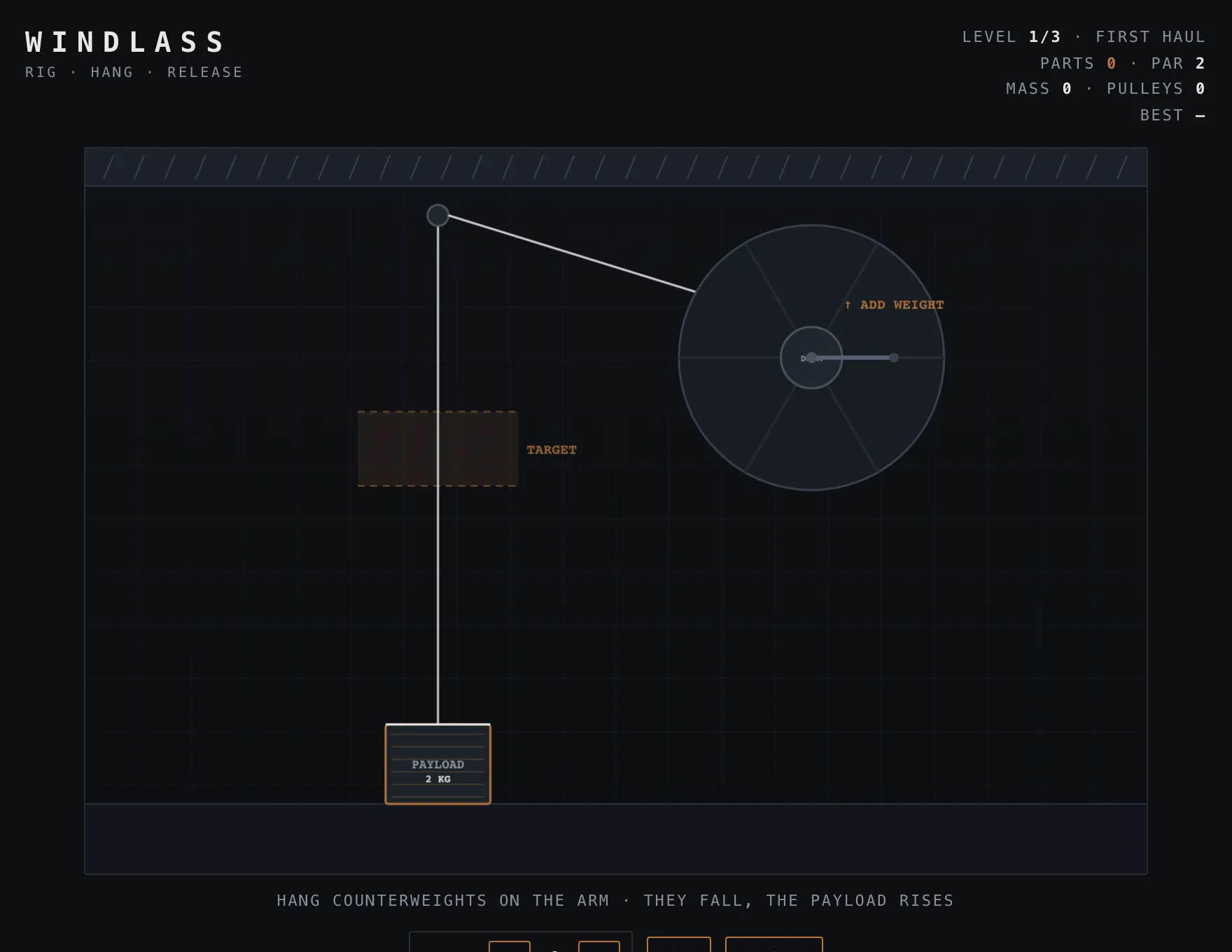 Windlass — Build stage of play