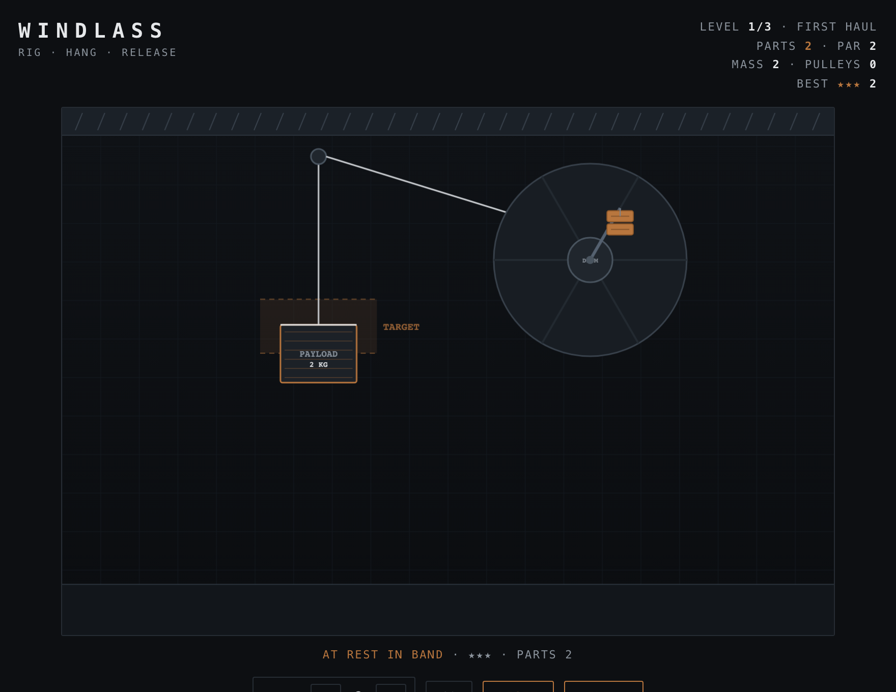 Windlass — Solved stage of play