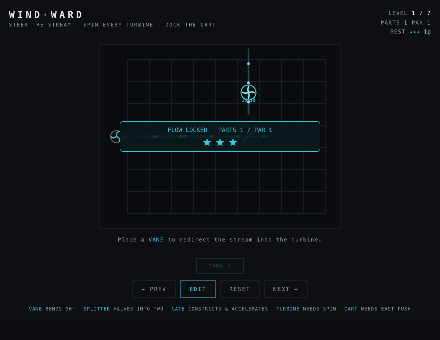 Windward — Solved stage of play
